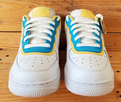 Nike Air Force 1 Low Leather Trainers UK4.5/US7/EU38 AA0287-105 White/Topaz