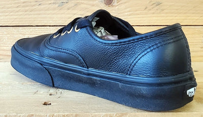 Vans Off The Wall Low Leather Trainers UK3.5/US6/EU36 500714 Triple Black