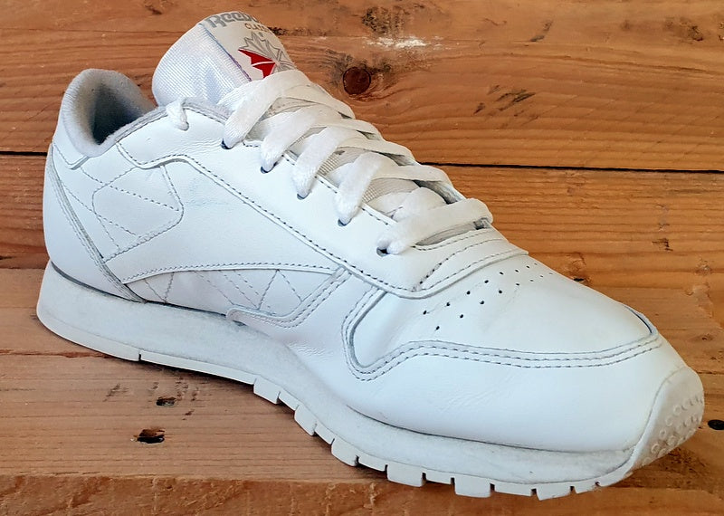 Reebok Classic Low Leather Trainers UK5.5/US8/EU38.5 059503 White/Grey