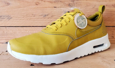Nike Air Max Thea Premium Leather Trainers UK6/US8.5/EU40 616723-303 Dark Citron