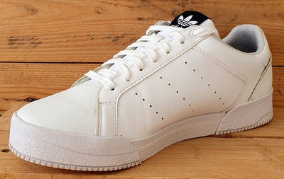 Adidas Court Tourino Low Leather Trainers UK10.5/US11/EU45 H02177 Cloud White