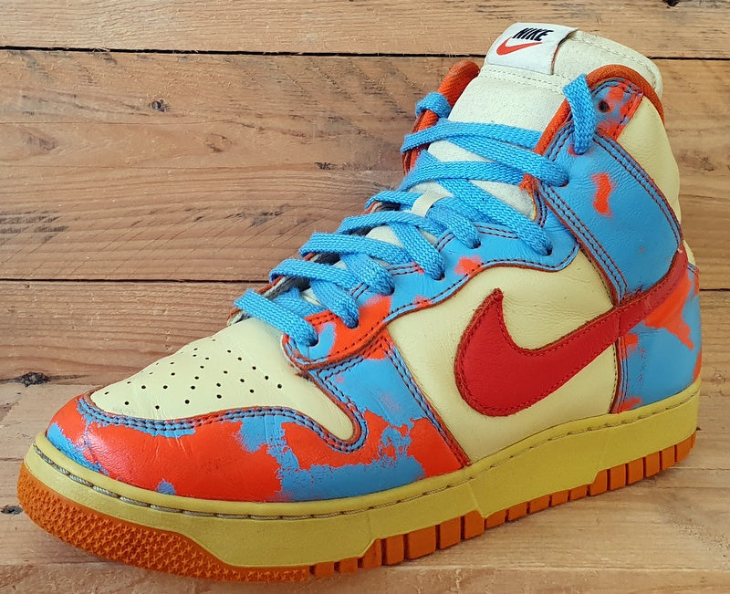 Nike Dunk High 1985 Trainers UK8.5/US9.5/EU43 DD9404-800 Acid Wash Blue Orange