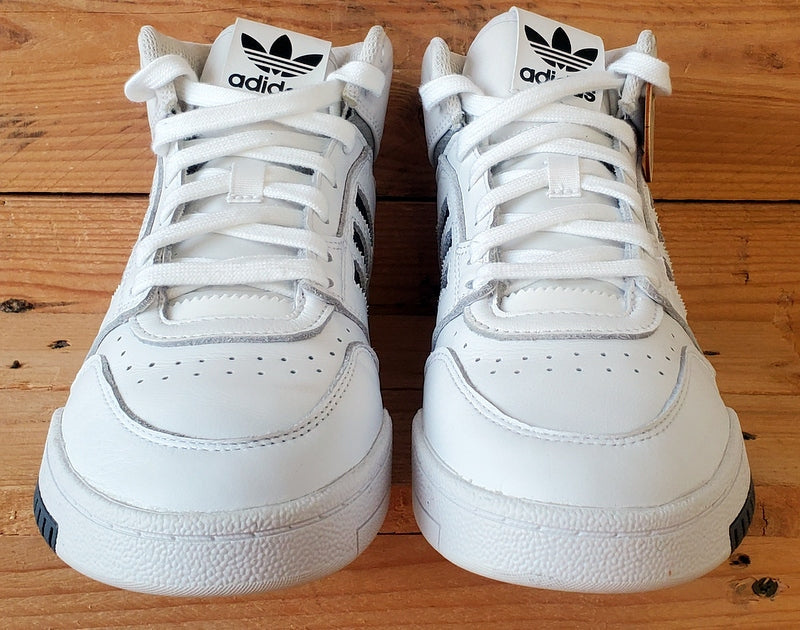Adidas Drop Step Mid Leather Trainers UK6/US6.5/EU39 FZ5979 White/Black
