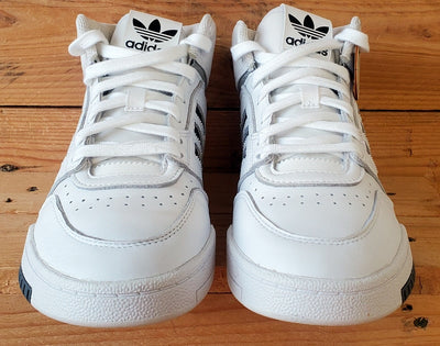 Adidas Drop Step Mid Leather Trainers UK6/US6.5/EU39 FZ5979 White/Black