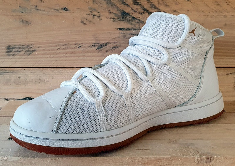 Nike Jordan Galaxy Mid Leather Trainers UK7.5/US8.5/EU42 820255-102 White/Gum