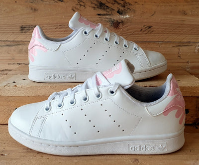 Adidas Stan Smith Low Leather Trainers UK3.5/US4/EU36 EG7306 White Pink
