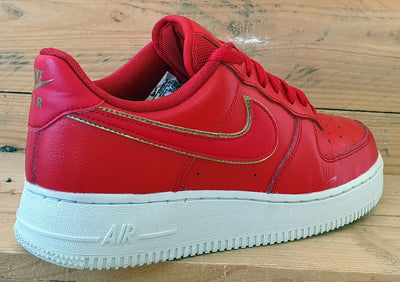 Nike Air Force 1 Low Leather Trainers UK5.5/US8/EU39 AO2132-602 University Red