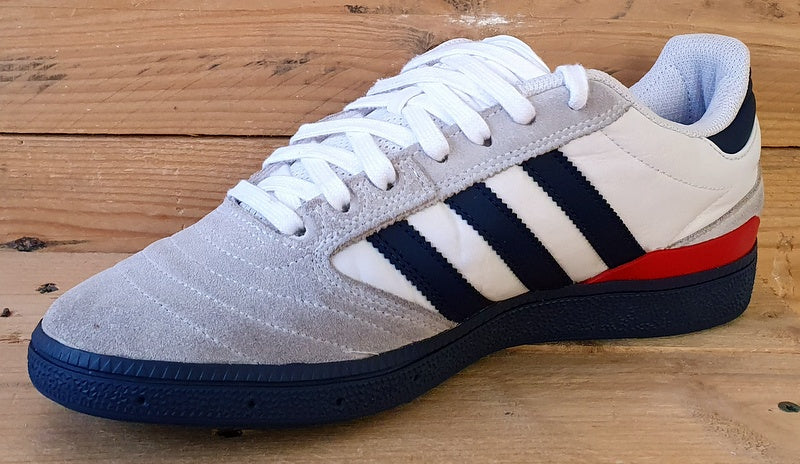 Adidas Busenitz Low Trainers UK9/US9.5/EU43 GY3650 White Collegiate Navy