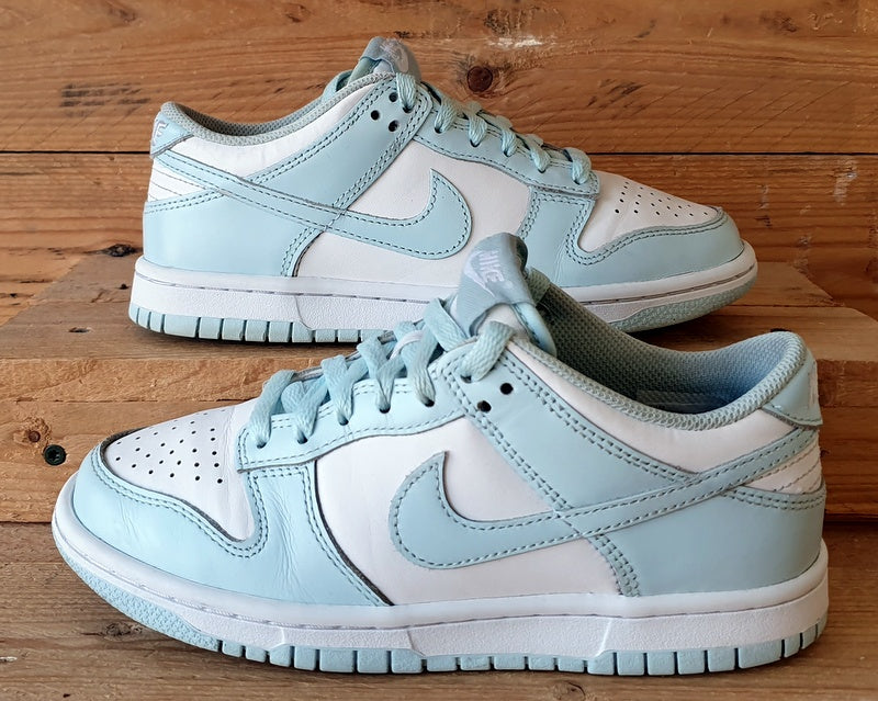 Nike Dunk Low GS Leather Trainers UK3.5/US4Y/EU36 FB9109-105 Glacier Blue