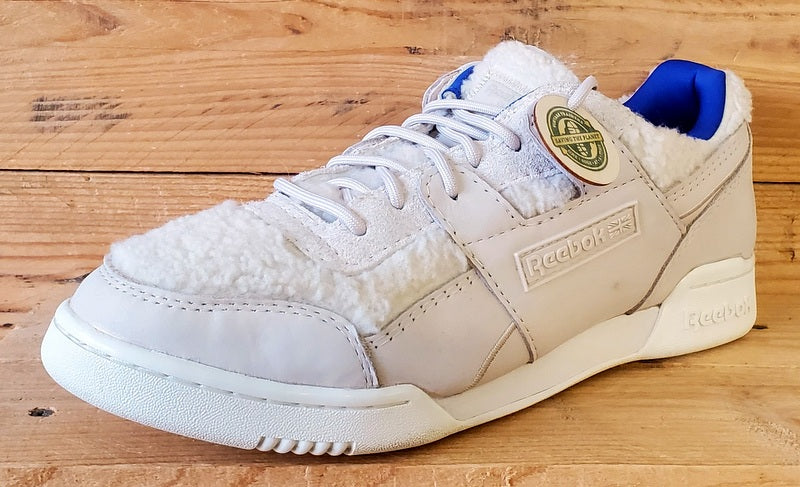 Reebok Workout Plus Stucco Suede/Wool Trainers UK9.5/US10.5/EU44.5 GX5423 Beige