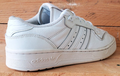 Adidas Rivalry Low Leather Trainers UK6/US6.5/EU39 EF8729 Triple White