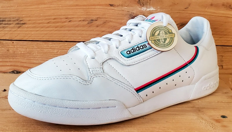 Adidas Continental 80 Low Leather Trainers UK8.5/US9/EU42.5 FX3516 White