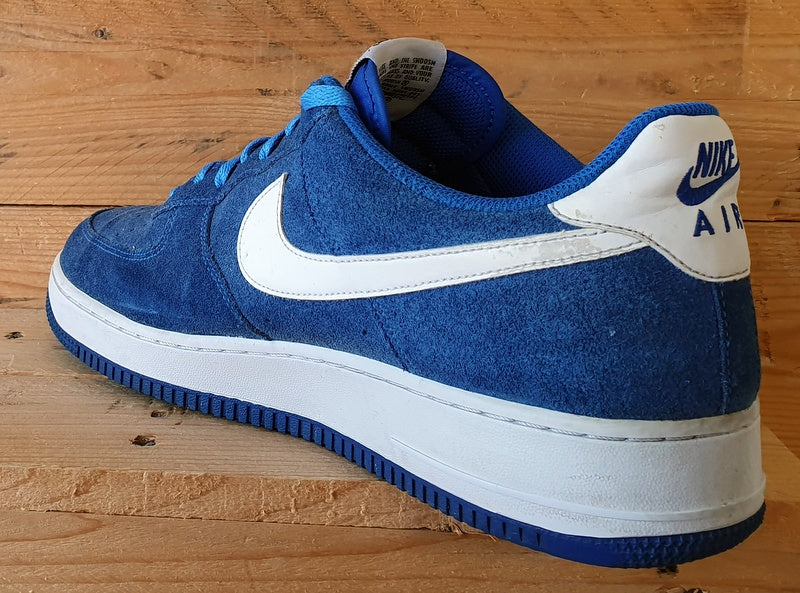 Nike Air Force 1 Low Suede Trainers UK11.5/US12.5/EU47 820266-404 Hyper Cobalt