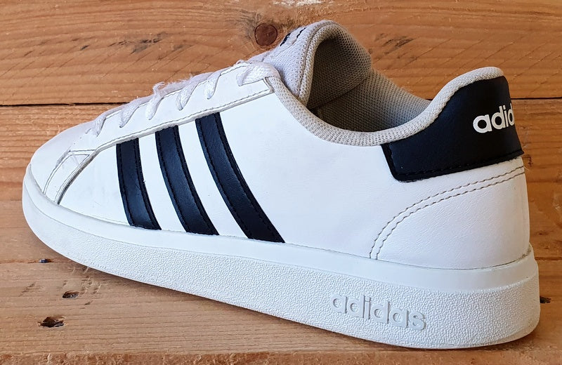 Adidas Grand Court Low Leather Trainers UK4.5/US5/EU37.5 GW6511 White/Black