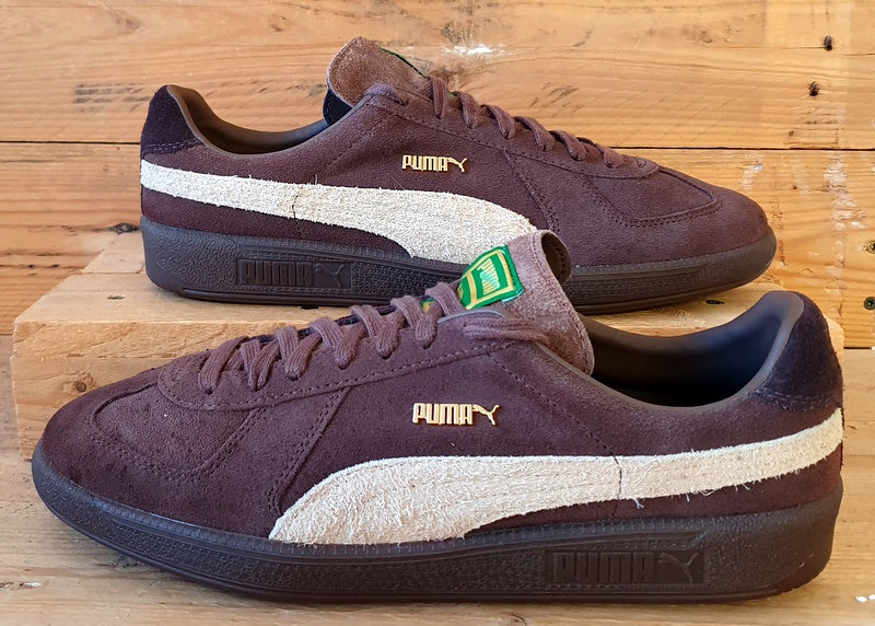 Puma Army Bonanza Low Suede Trainers UK9/US10/EU43 381228-02 Chesnut Brown