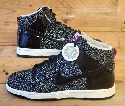 Nike Dunk Skinny Print Mid Suede Trainers UK4/US6.5/EU37.5 543242-006 Black