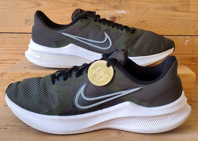 Nike Downshifter 11 Low Textile Trainers UK8/US9/EU42.5 CW3411-300 Cargo Khaki