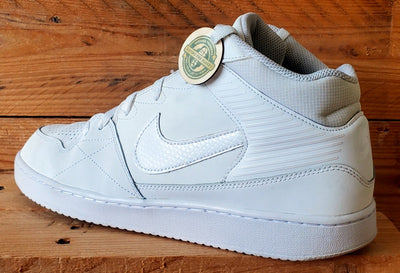 Nike Priority Mid Leather Trainers UK10/US11/EU45 641893-110 Triple White