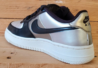Nike Air Force 1 Metallic Trainers UK4.5/US5Y/EU37.5 849345-003 Cool Grey/Black