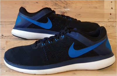 Nike Flex 2016 Run Low Textile Trainers UK12/US13/EU47.5 830369-014 Navy Blue