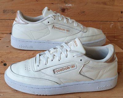 Reebok Club C 85 Low Leather Trainers UK6/US8.5/EU39 FX3030 Chalk/Bronze