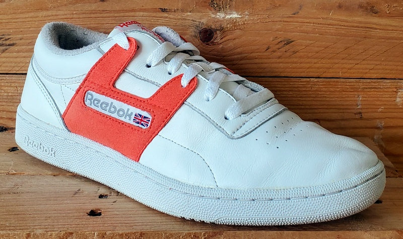 Reebok Club C 85 Low Leather Trainers UK9/US10/EU43 CN5625 White/Orange