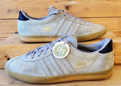 Adidas Gazelle Low Suede Trainers UK5/US5.5/EU38 BA8669 Grey/Gum Sole