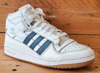 Adidas Forum Mid Leather Trainers UK5/US5.5/EU38 HQ6719 White/Grey/Gum