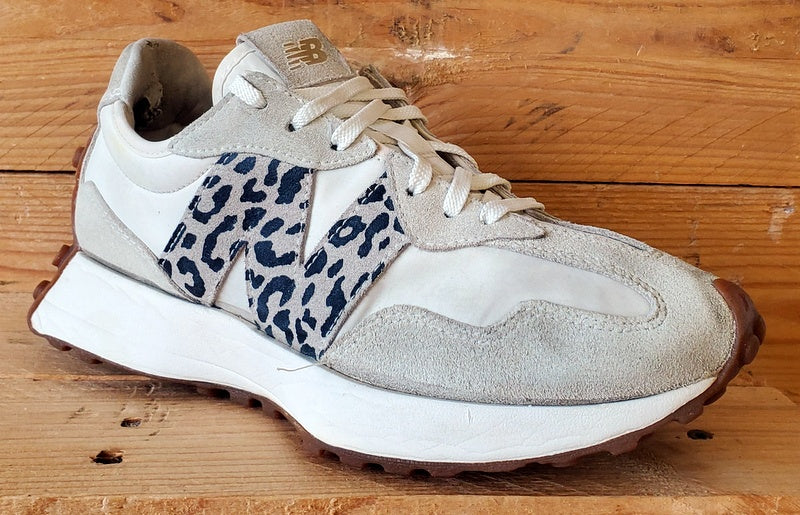 New Balance 327 Low Textile Trainers UK6/US8/EU39 WS327PJ Beige/Leopard