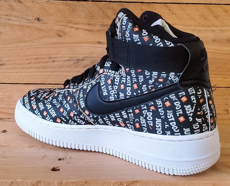 Nike Air Force 1 JDI Pack Mid Leather Trainers UK5/US7.5/EU38.5 AO5138-001 Black