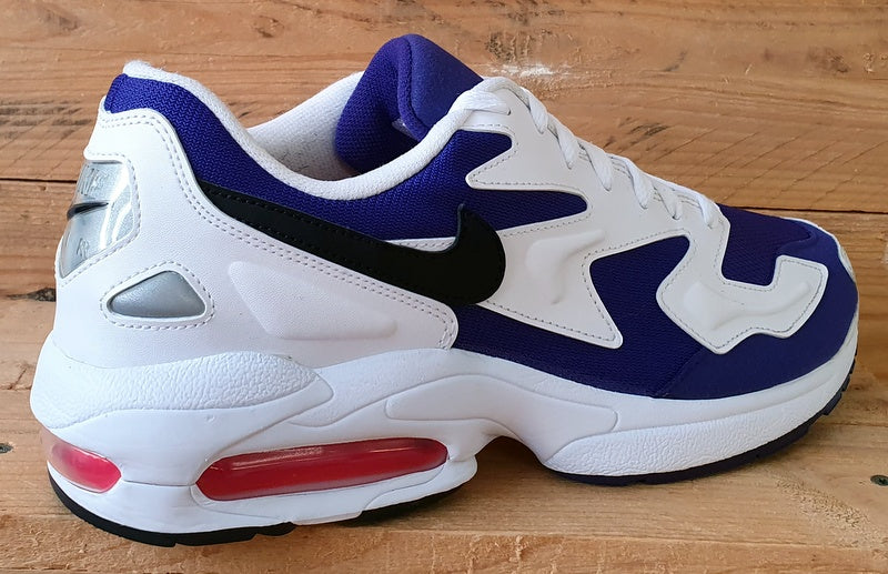 Nike Air Max 2 Suede/Textile Trainers UK9.5/US10.5/E44.5 AO1741-103 White/Purple