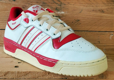 Adidas Rivalry 86 Low Leather Trainers UK9/US9.5/EU43 GZ2557 Core White/Red