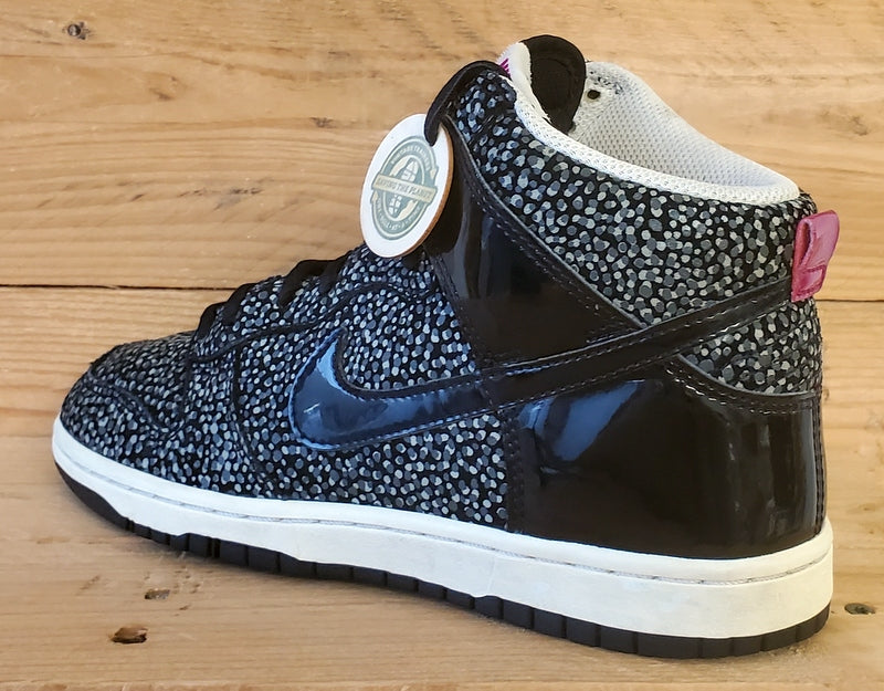 Nike Dunk Skinny Print Mid Suede Trainers UK4/US6.5/EU37.5 543242-006 Black