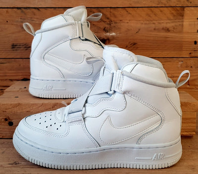 Nike Air Force 1 Highness Leather Trainers UK4/US4.5Y/EU36.5 BQ3598-100 White