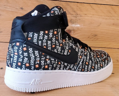 Nike Air Force 1 JDI Pack Mid Leather Trainers UK5/US7.5/EU38.5 AO5138-001 Black