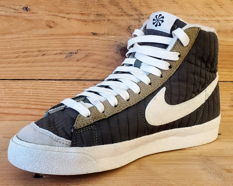 Nike Blazer 77 Premium Mid Trainers UK3/US3.5Y/EU35.5 DO5216-331 Oil Green