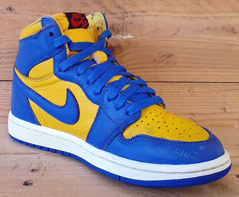 Nike Air Jordan 1 Mid Leather Trainers UK4/US6.5/EU37.5 FD2596-700 Reverse Laney