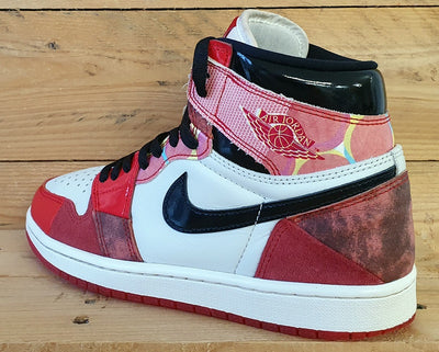 Nike Air Jordan 1 Spiderman High Trainers UK6/US7/EU40 DV1748-601 Red/White