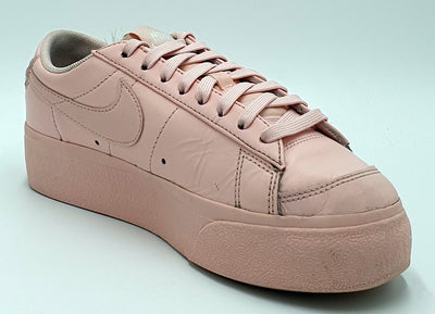 Nike Blazer Low Platform Leather Trainers DJ0292-600 Pink UK4/US6.5/EU37.5