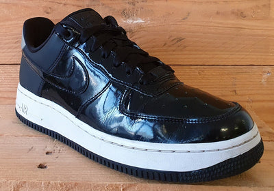 Nike Air Force 1 07 Low Leather Trainers UK6/US8.5/EU40 AH6827-001 Black/Silver