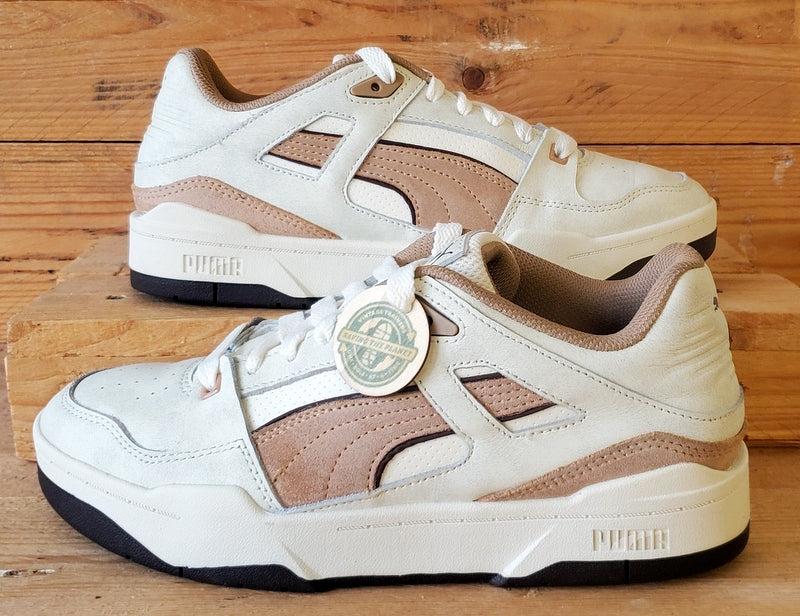 Puma Slipstream Low Leather Trainers UK6.5/US7.5/EU40 390059-03 Dusty Tan/White