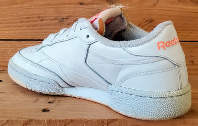 Reebok Club C 85 Low Leather Trainers UK5.5/US8/EU38.5 FY5163 White/Flare Orange