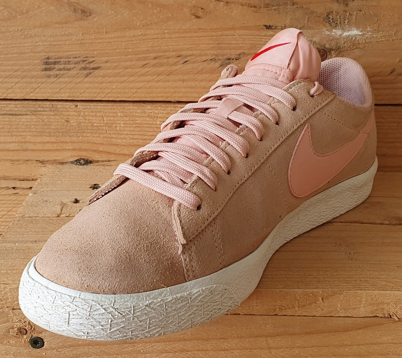 Nike Blazer Low Suede Trainers UK9.5/US10.5/EU44.5 371760-801 Arctic Orange/Pink