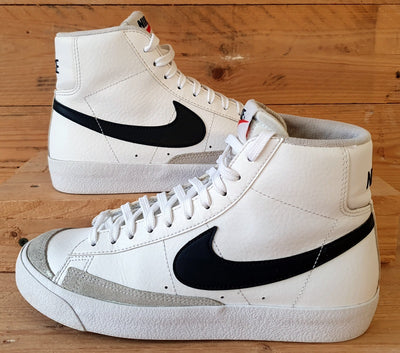 Nike Blazer Mid 77 Leather Trainers UK5.5/US6Y/EU38.5 DA4086-100 White/Black