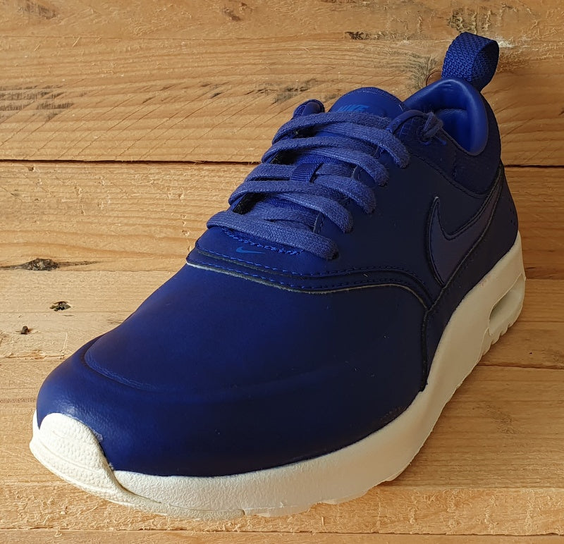 Nike Air Max Thea Premium Leather Trainers UK4/US6.5/E37.5 616723-400 Blue/White