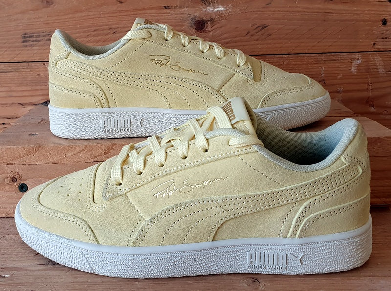 Puma Ralph Sampson Low Suede Trainers UK5/US6/EU38 380231-01 Yellow/White