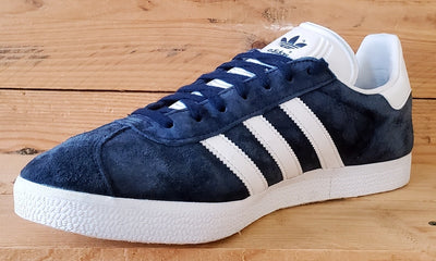 Adidas Gazelle Low Suede Trainers UK9.5/US10/EU44 BB5478 Collegiate Navy/White