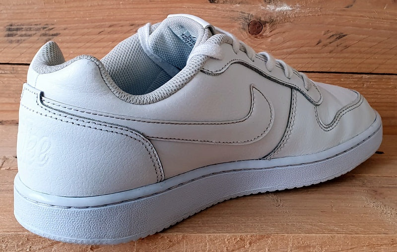 Nike Ebernon Low Leather Trainers UK7.5/US8.5/EU42 AQ1775-100 Triple White