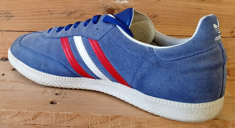 Adidas Samba Low Suede Trainers UK12/US12.5/EU47 V23135 Blue/Red/White