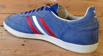 Adidas Samba Low Suede Trainers UK12/US12.5/EU47 V23135 Blue/Red/White